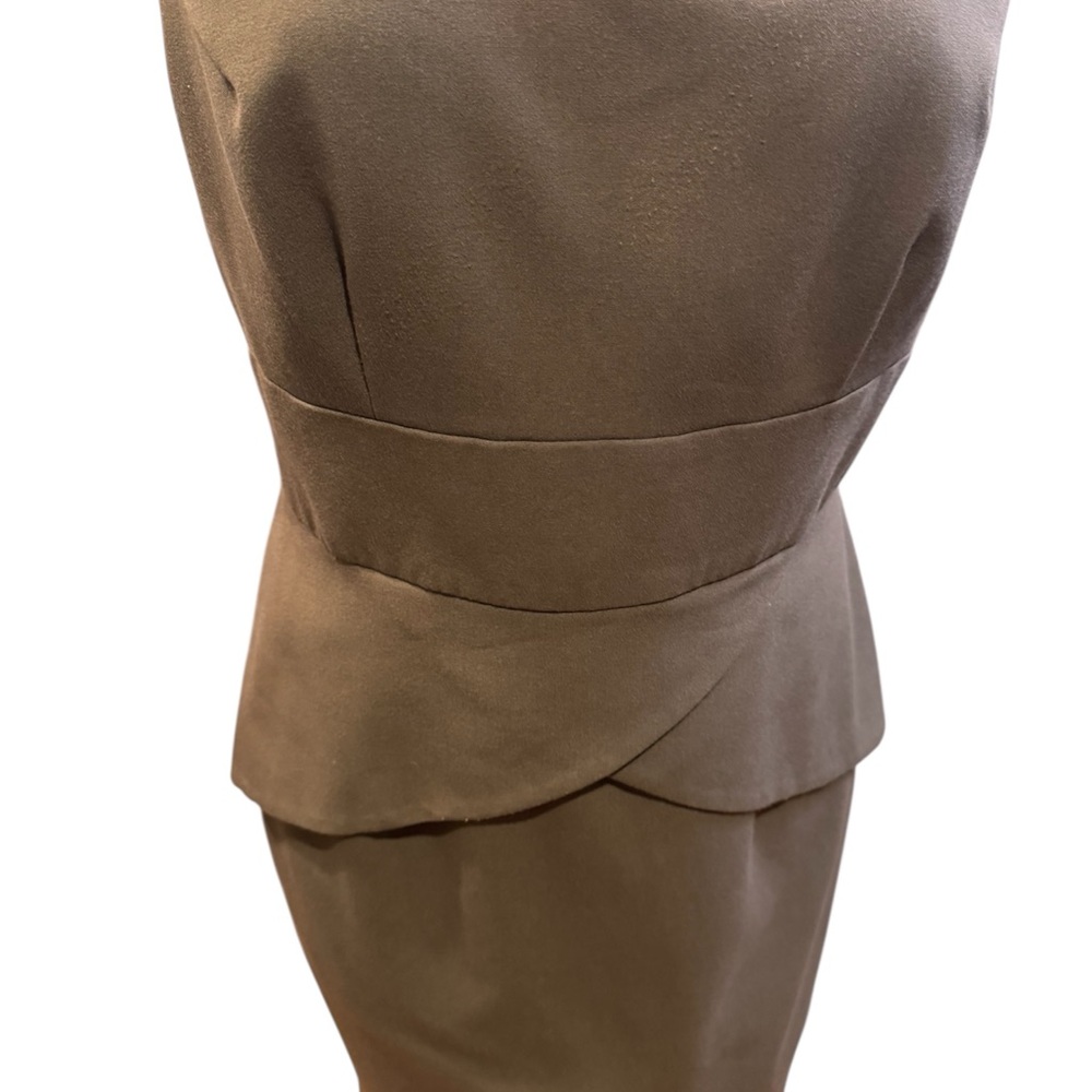 Calvin Klein Olive‎ Green Dress w/ cap sleeves size 8 - Picture 3 of 8